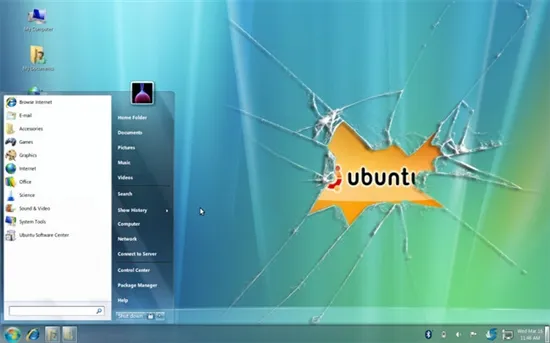 Ubuntu 成 Windows 7 的超级方法