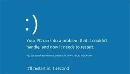 win10蓝屏笑脸提示重启原因是什么 