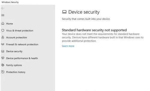 win11不支持标准硬件安全性如何解