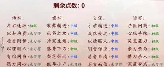 深宫曲夷则攻略大全 深宫曲夷则攻