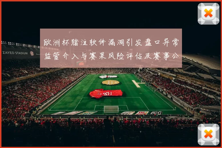 欧洲杯赌注软件漏洞引发盘口异常监管介入与赛果风险评估及赛事公正影响