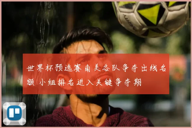 世界杯预选赛南美各队争夺出线名额 小组排名进入关键争夺期